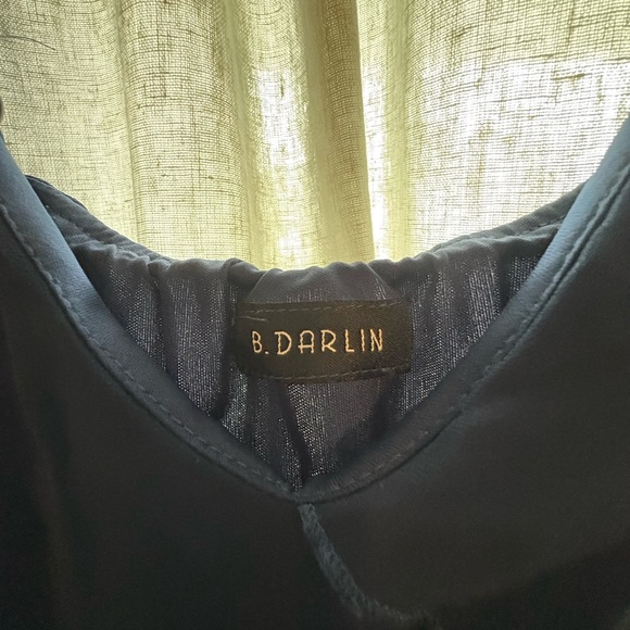 Elegant Navy Ruffle Maxi Dress - Picture 3 of 8